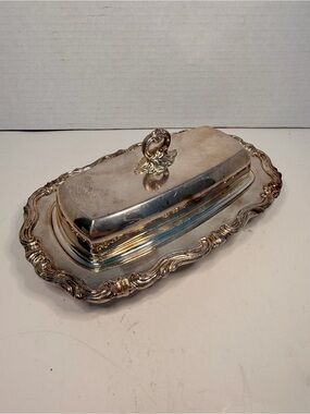 Vintage F.B. Rogers Silver Co. Silver Plated Butter
Dish 1959X